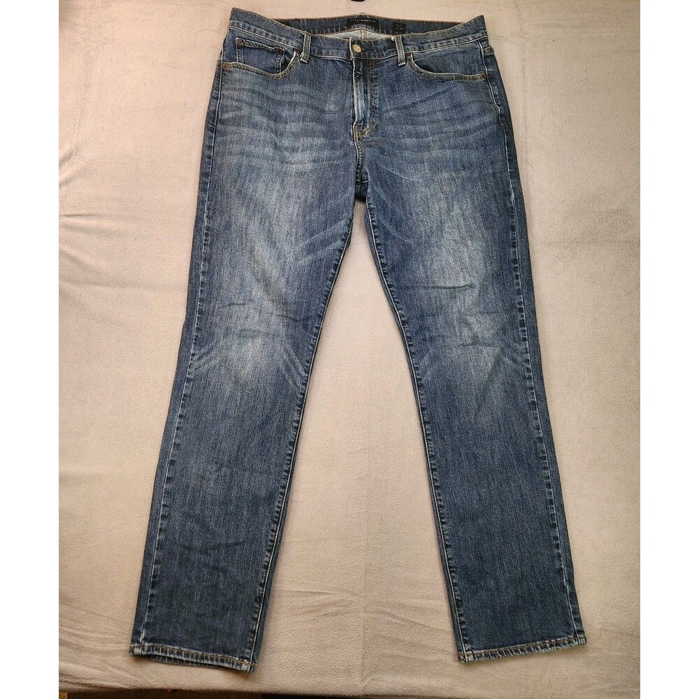 Lucky Brand‎ 221 Straight Jeans Men's 36x34 Blue Medium Wash Denim Stretch